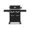 Broil King 875-283SDW Baron 490 Shadow Ψησταριά Υγραερίου Μαντεμένιας Σχάρας 65.2x44.4εκ. με 4 Εστίες 12.4kW και Πλαϊνό Μάτι